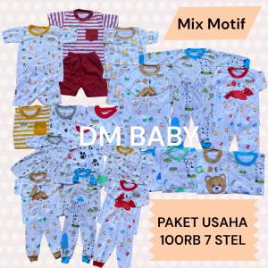 100RB DAPAT 7 STEL PAKET USAHA STELAN 3-18 BULAN SETELAN BAJU BAYI