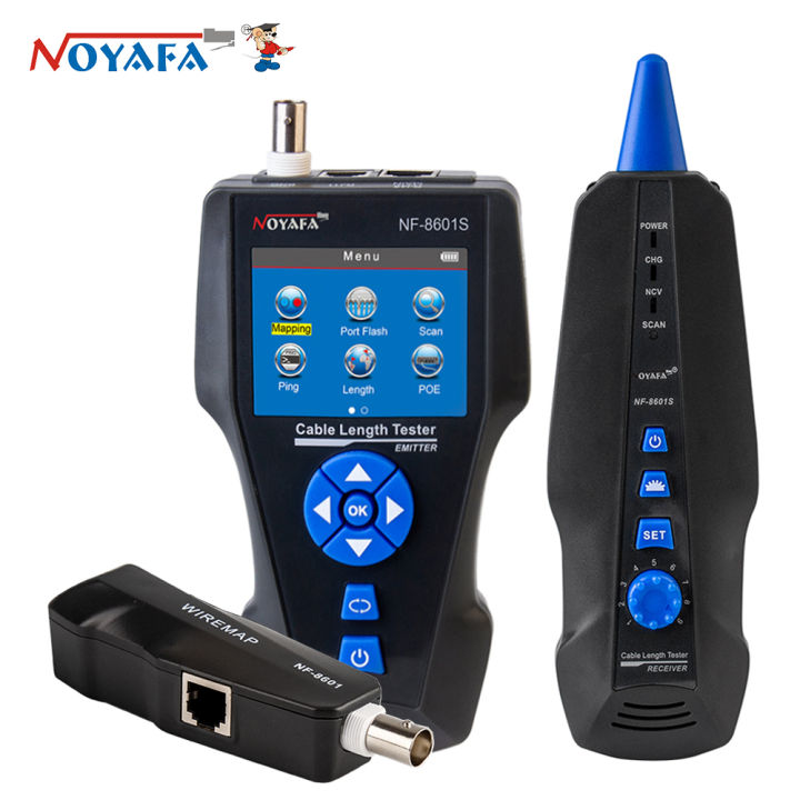 NOYAFA NF-8601S Network Cable Tester with SCAN/POE/PING/Port Blink ...