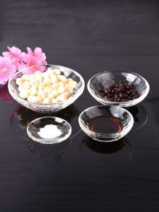 Hotel Style round Crystal Glass Soap Dish Vinegar Plate Small Dish Soap Box Soy Sauce Plate European Style Matte Finish Home Use