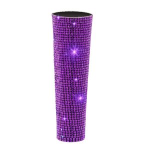 Rhinestones Wired Microphone Cover Corded Microphone Bedazzle Decorative Sleeve For Disco StagePartyTV Show