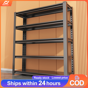 Nini Djustable 3/5 Tier Metal Boltless Rack Home Kitchen Store Storage Rack Warehouse Rak Besi Serbaguna Bertingkat 置物架