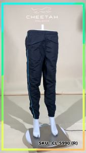 Cheetah Women Microfibre Track Pants with Zipper Cuff Hem and Side Piping - CL-5990(R)