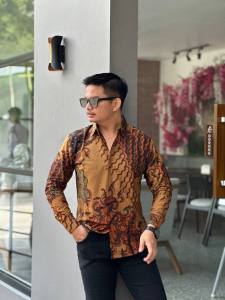 KEMEJA PREMIUM UWER SOGAN BATIK FLORIST