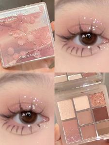 Gogotales Secret Garden Eyeshadow Palette Matte Pearl Milk Tea Earth Tone 909哑光珠光亮片眼影盘 Để Sửa Đổi Mắt