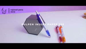 Pulpen Plastik Insert Paper (10pcs) Polos / Custom Pulpen Promosi