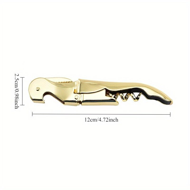Professional Double-Hinged Waiter Corkscrew With Serrated Foil Knife, Thick Spiral & Neck For Effortless Wine Opening
_voghion.com