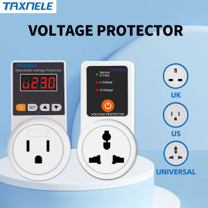 Tự động bảo vệ điện áp ổ cắm AC 220V có thể điều chỉnh 16A chống đột biến điện Điện điện áp ổ cắm EU an toàn tủ lạnh bảo vệ