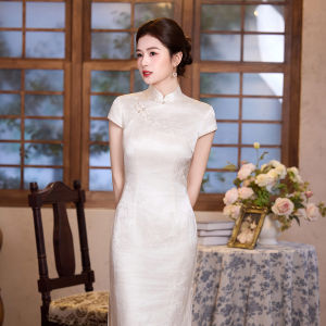 Elegant Chinese Style Cheongsam Dress Spring Summer