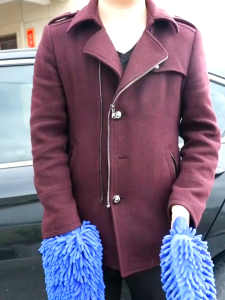 Găng Tay Rửa Xe Ô Tô Xe Máy Bao Tay Vệ Sinh Lau Kính Gương Bàn Ghế Găng Tay Chuyên Dụng Lau Chùi Đa Năng