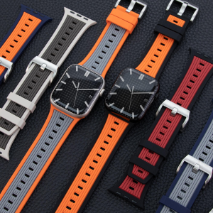 สายนาฬิกา สายยางซิลิโคน ใช้ได้กับ Apple Watch Ultra 3 2 1 49 มม. 46 มม. 42 มม. smart watch สาย iWatch Series 11 10 9 8 7 6 5 4 3 SE3 45 มม. 41 มม. 44 มม. 40 มม. 38 มม. สายรัดข้อมืออุปกรณ์เสริม