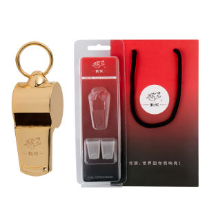 Sáo Cứu Sinh Ngoài Trời Bằng Đồng Nguyên Chất Sáo Thể Thao Thể Dục Có Âm Lượng Lớn Sáo Chỉ Huy Trung Cao Mạ Vàng Thật