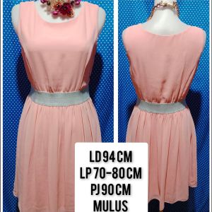 DRESS GLITTER SIFON PINK 422