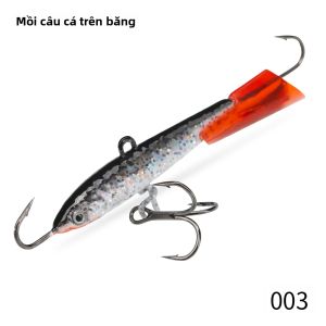 Hunthouse 45mm 12g Mồi Câu Cá Trên Băng Mùa Đông Nhân Tạo Jigging Rap Balancer Chìm Mồi Cứng Cho Cá Hồi Cá Rô Pike LW851
