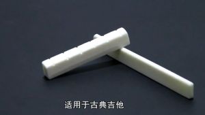 1Set 6 String Bone Classical Guitar Bridge Saddle And Nut White Bone Bridge Replacement Parts
