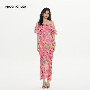 Off-shoulder French Style Resort Dress