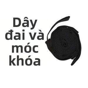 2 Chiếc Dây Võng Bằng Polyester Gia Cố Đặc Biệt Với 5 Vòng Chịu Lực Cao Có Gai Cho Cắm Trại Ngoài Trời Dã Ngoại Dành Cho Người Lớn Màu Trơn