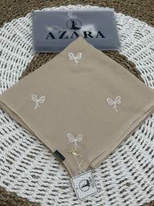 Hijab Segi Empat Paris Premium Azara Bordir Pita Kecil Viral