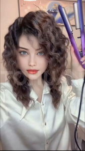 16mm Curling Iron Wave Hair Curler-5 Adjustable Temperature Ceramic Crimper Hair Waver Iron Wand for Lady Hair Curly Tool