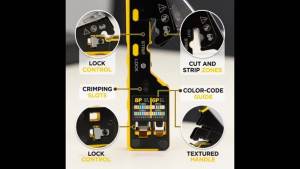 RJ45 Pass Through Crimp Tool Ethernet Cable Crimper for Cat5 Cat5e Cat6 RJ45 Connectors with Replacement Blade for Network Repa