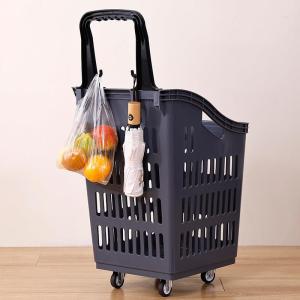 TEKANAI | Rolling Handheld Reinforced Plastic Shopping Basket