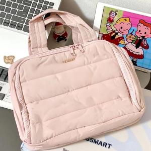 Large Capacity Snake Year 2025 New Pink Portable Makeup Bag Multi-Function Toiletry Bag for Women Students Lightweight Storage Bag