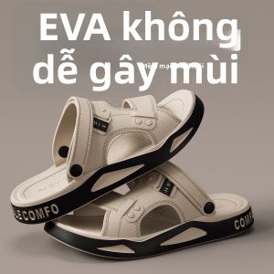 TZLDN | Dép Lười Nam Mùa Hè Đi Ngoài Trời Chống Trượt Chất Liệu EVA Thoáng Khí Dễ Dàng Mang Lại Sự Thoải Mái Dành Cho Biển Và Dạo Bộ Cỡ Lớn