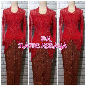 set kebaya pesta modern kehaya payet modern