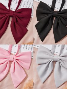 LIESHANG | JK Uniform Girls School Style Slant Bow Tie Red Feather