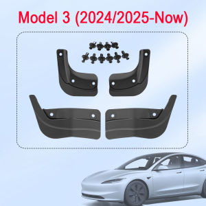 Mud Flaps For Tesla New Model Y Juniper 2025 2026 No Drilling/Tape Splash Guards Fenders Mudguards Mudflaps Travel Accessories