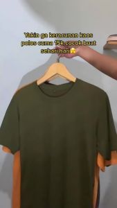 Mang Engkos - baju  kaos polos LENGAN PENDEK  | harga termurah bahan premium | ONECK warna warni HITAM PUTIH