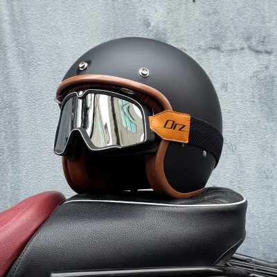 ORZ | Vintage Motorcycle Helmet 3/4 Coverage