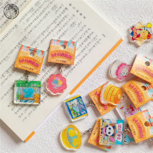 ป้ายกุญแจอะครีลิกใสสีพื้นเรียบง่ายสไตล์วินเทจสำหรับร้านขายของเล็ก เครื่องประดับแฟชั่นสำหรับผู้หญิง