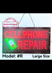 CELLPHONE REPAIR - RAINBOW BRIDGE LED SIGNAGE (New-Small-Large) #SIZE: W48cm & W60cm BIG #991