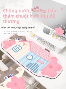 KALLDUN | Bàn Chống Trượt Dày Viền Có Hình Mèo Lớn