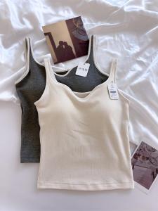 Áo Vest Lót Ngực Gufy 3256 Mùa Thu Đầu Tiên Áo Vest Lót Ngực Nữ Dáng Ôm Vừa Vặn Áo Vest Lót Ngực Một Khối Màu Trơn