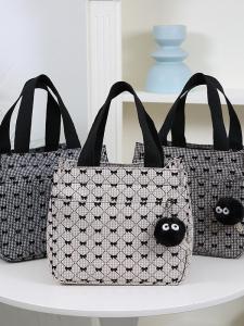 Túi Tote in Hoa Thắt Nút Bướm Dung Tích Lớn Túi Xách Đi Chơi Thường Ngày Túi Xách Món Hút Suckhoedoisong Túi Xách Túi Xách