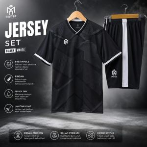 Setelan Jersey Futsal Dewasa Premium dengan Desain Modern dan Jahitan Kuat. Ukuran M L XL. Cocok untuk Olahraga Sepak Bola.