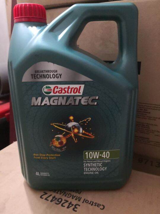 Castrol Magnatec DUAL LOCK 10W40 Semi Synthetic Engine Oil 4L Minyak ...