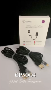 Kabel Data Transparan CP5004 30W/3A (FAST CHARGING - LIGHTNING) ( Brand: COPPERINDO )