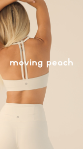 Moving Peach Sports Bra For Women U-Neck And T-Back Design Yoga Bra With Removable Bra Cups Yoga Dance Pilates Daily wear DBI