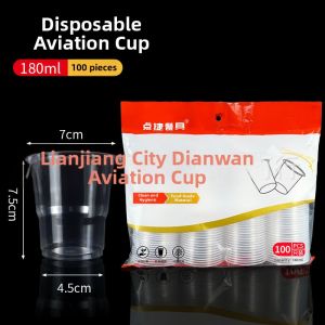Durable Transparent Plastic Airline Cup 1000 Pieces