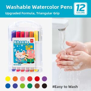 deli | Water-soluble Drawing Pens for Kids 24 colors