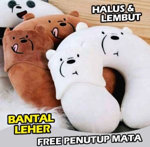 bantal leher bantal leher mobil bantal leher bantal traveling karakter free penutup mata