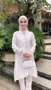 Diana Batik Ayuna Tunik Kebaya Viscose | Tunik Raya | Baju Kurung | Tunik Lebaran
