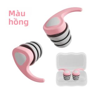 Nút Bịt Tai Silicon 3 Lớp Chống Thấm Nước Với Bộ Lọc Giảm Tiếng Ồn Có Thể Tái Sử Dụng Bảo Vệ Tai Khi Bơi Lội & Du Lịch Bảo Vệ Thính Giác