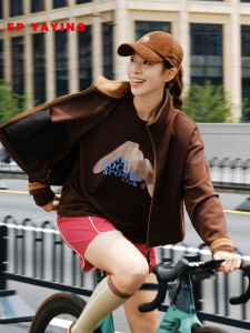 EP YAYING 2025 Winter Casual Double-Faced Woolen Short Jacket Womens 1301A Sporty Style Zipper Closure Straight Cut Polyester