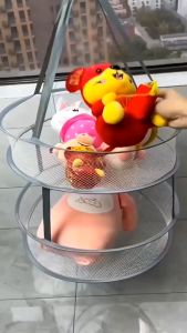 Jaring Jemuran Boneka Baju Kaos Kaki 2 Tingkat Bisa Dilipat Digantung
