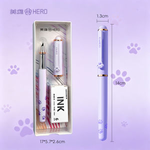 Hero | HERO Cute Cat Claw Fountain Pen Hero P360 Magnetic Cap Smooth Writing Kids Posture Correcting School Stationery Gift