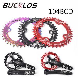 ✅Manila 104BCD Bike Chairing 30/32/34/36/38T Crankset Round Chainwheel Sprocket for 8/9/10/11 Speed