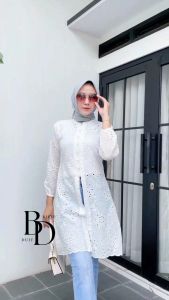 Ready Chea Tunik Cotton Bordir by Bibit Duit